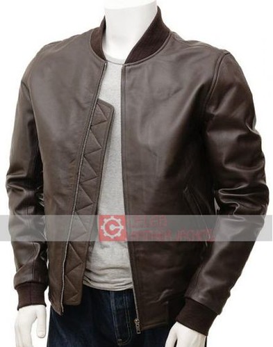 Brown Bomber Jacket | Your Men's Brown Leather Bomber Jacket… | Flickr