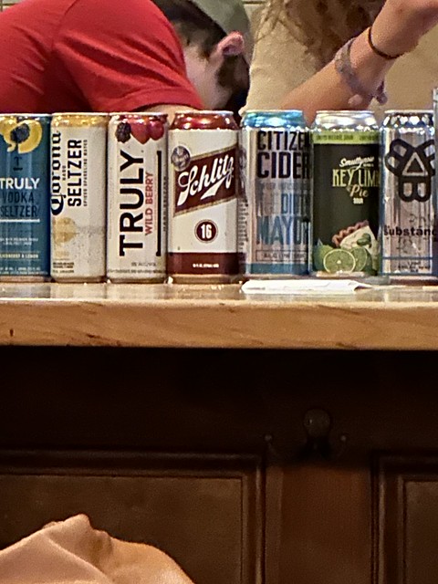 I was surprised to see Schlitz beer on the bar - The Old Goat Inn 2