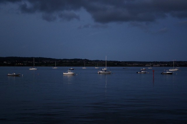 Starcross Harbour after dark