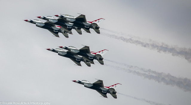 USAF Thunderbirds Practice for the 2023 Gowen Thunder