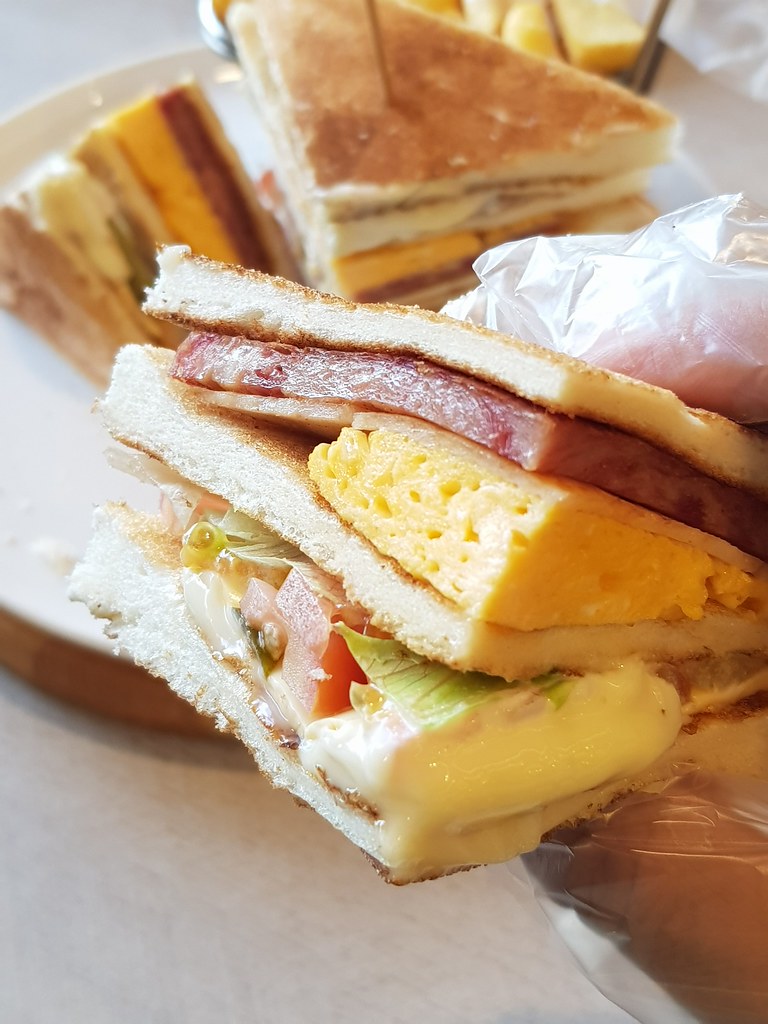 公司三文治配薯條 Club Sandwich w/Fries rm$17.90 @ 南洋冰室 NANYANG CAFE in  Sunway Pyramid