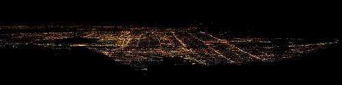 city night lights panorama cityscape nighttime landscape aerial dark black urban view san bernardino gabriel valley gorgonio california