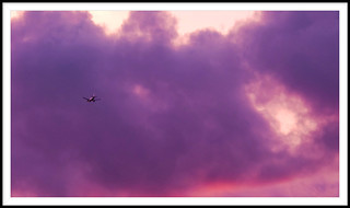 Purple Sky over Dulwich London..