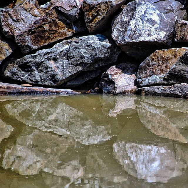 rock/water (diptych)