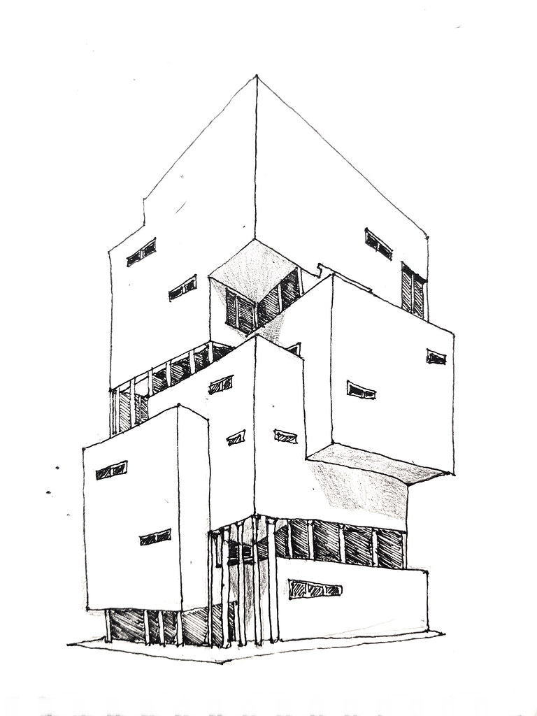 仙台のエフタウンビル Ftown Building in Sendai (Atelier Hitoshi Abe) - Artline Pen ...