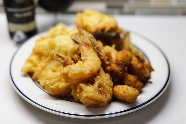 deep fried fish and shrimp