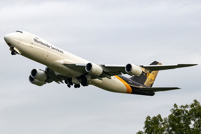 N624UP UPS B747-8F London Stansted Airport