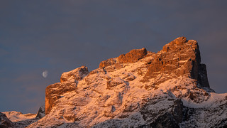 Sunrise - Moonrise - Dolomites
