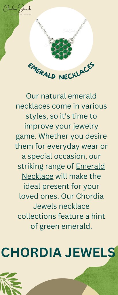 Shop Unique Emerald Necklace from Chordia jewels
