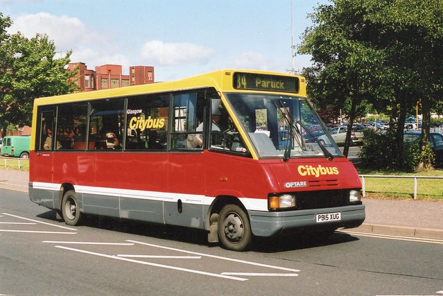Glasgow Citybus . P915XUG . Chalmers Street. , Clydebank , Glasgow , Scotland .