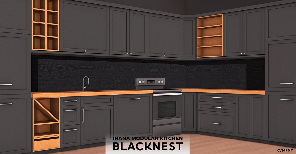 BLACK NEST / Ihana Modular Kitchen @FaMEHSed
