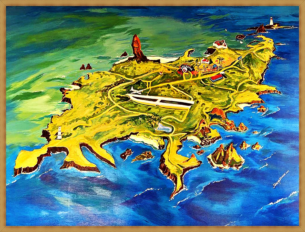 Mapa de Fernando de Noronha - A arte de JURA MONTENEGRO