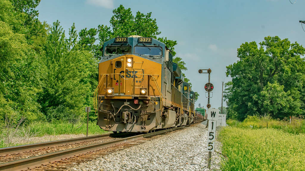 Southbound CSX at XN Junction