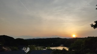 A Sunset at a Lake