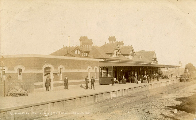 Railway Station at Korumburra, Victoria - circa 1910