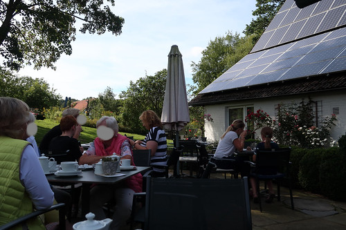 Blick von meinem Platz auf der Terrasse von Büngeler‘s Café bei Ostercappeln