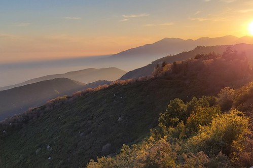 mountains nature scenery landscape views california sunset