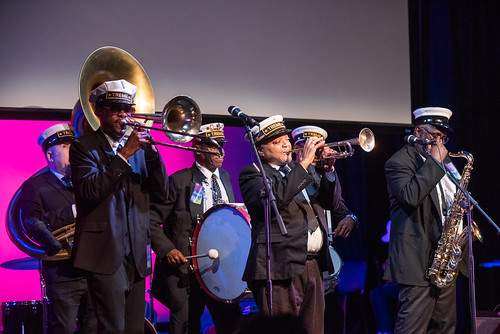 Treme Brass Band at the WWOZ Groove Gala on Sept 1, 2023. Photo by Ryan Hodgson-Rigsbee