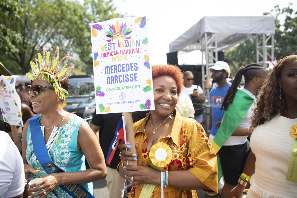 Speaker Adrienne Adams and the NYC Council March in the 2023 West Indian Day Parade