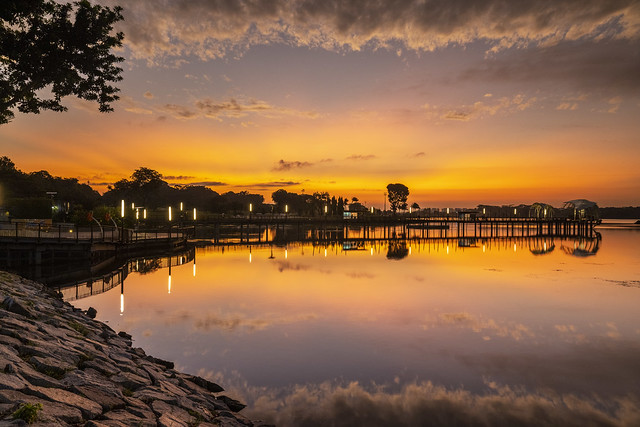 Captivating Clouds and Reflections in Lower Seletar Reservoir