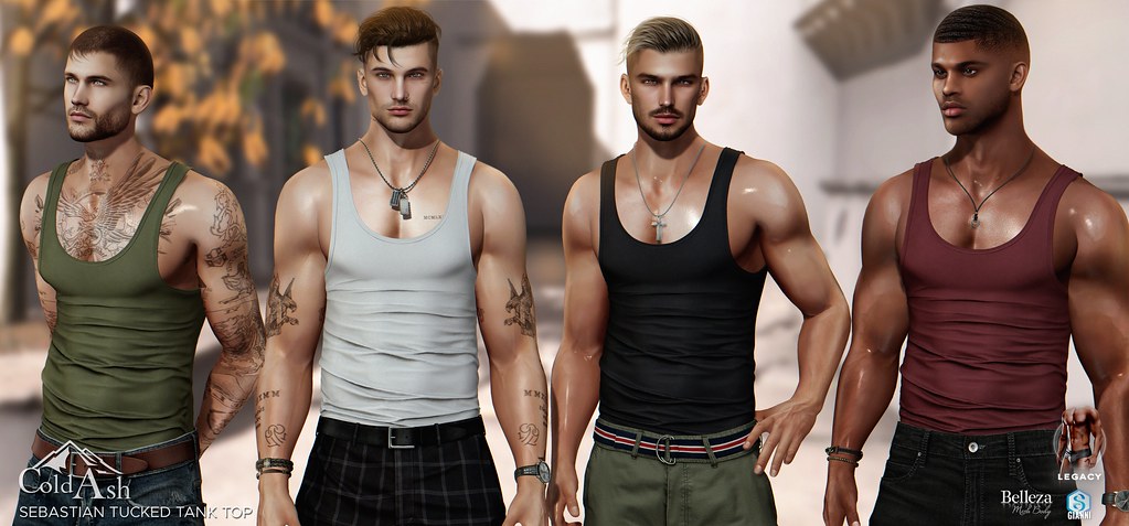 🎁 NEW RELEASE & GIVEAWAY - COLD ASH MEN’S SEBASTIAN TUCKED TANK @ TMD Event 🎁