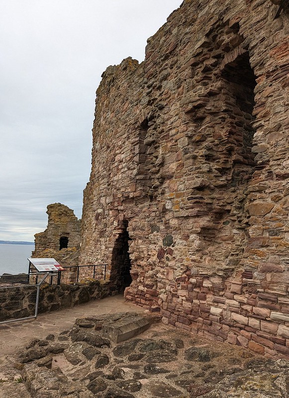 Tantallon Castle wall, near North Berwick