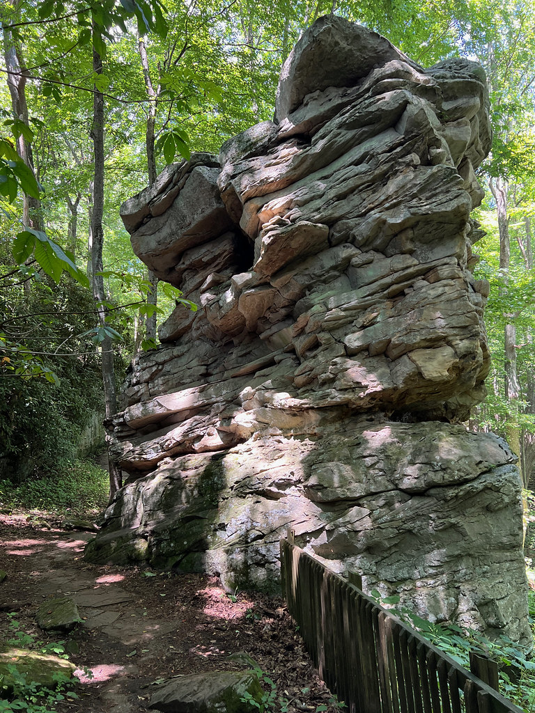 One big rock sculpture