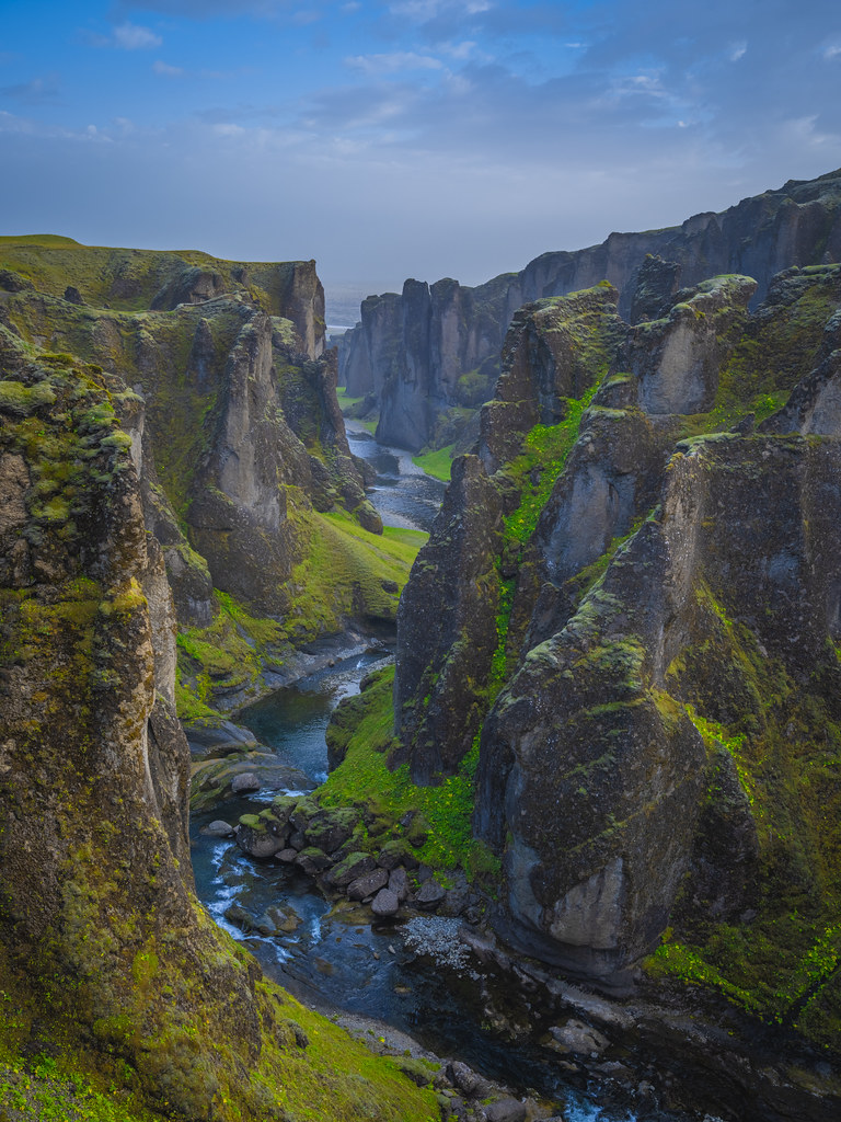 Fjadrargljufur Canyon Green Moss Iceland Ring Road Fuji GFX100s Fine ...