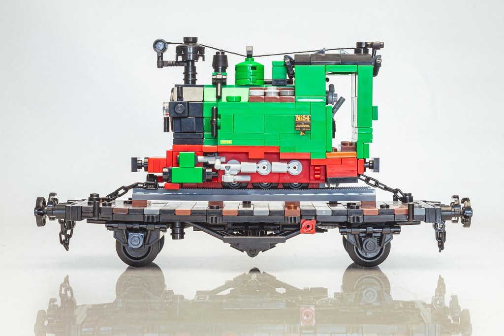 LEGO Sächsische I K + Flachwagen Ommr