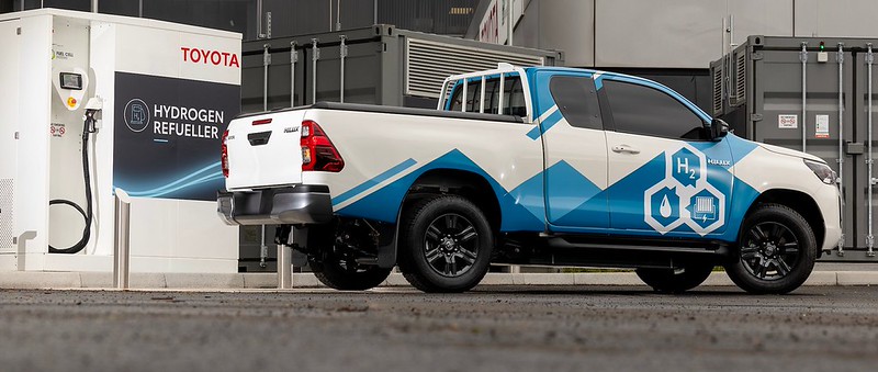 Toyota Hilux com pilha de combustível a hidrogénio