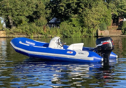 Avon 400 Adventure Hypalon 4m 7man Inflatable Boat Rib 2008 50hp Efi ...