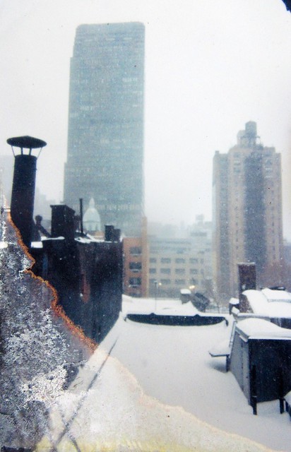 1994 Snowfall McGraw-Hill Building Hells Kitchen NYC 7290