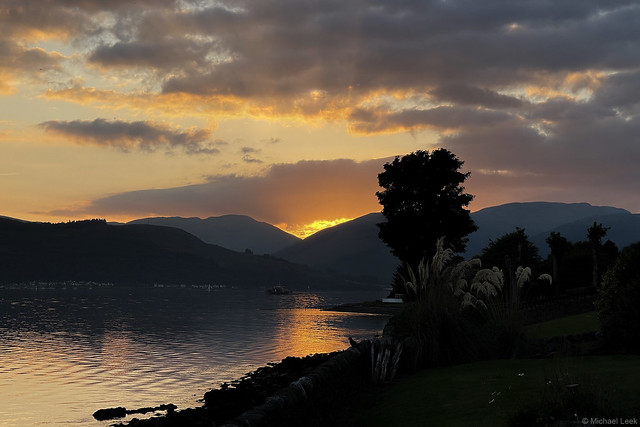 Sunset; The Holy Loch, Argyll, Scotland.