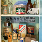 Old fashioned kitchen cabinet Old fashioned kitchen cabinet. Kaleva Bottle House, Michigan.