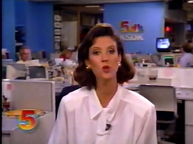 Michelle Hofland is Live at the Newsroom on KSDK NewsChannel 5 (1993)