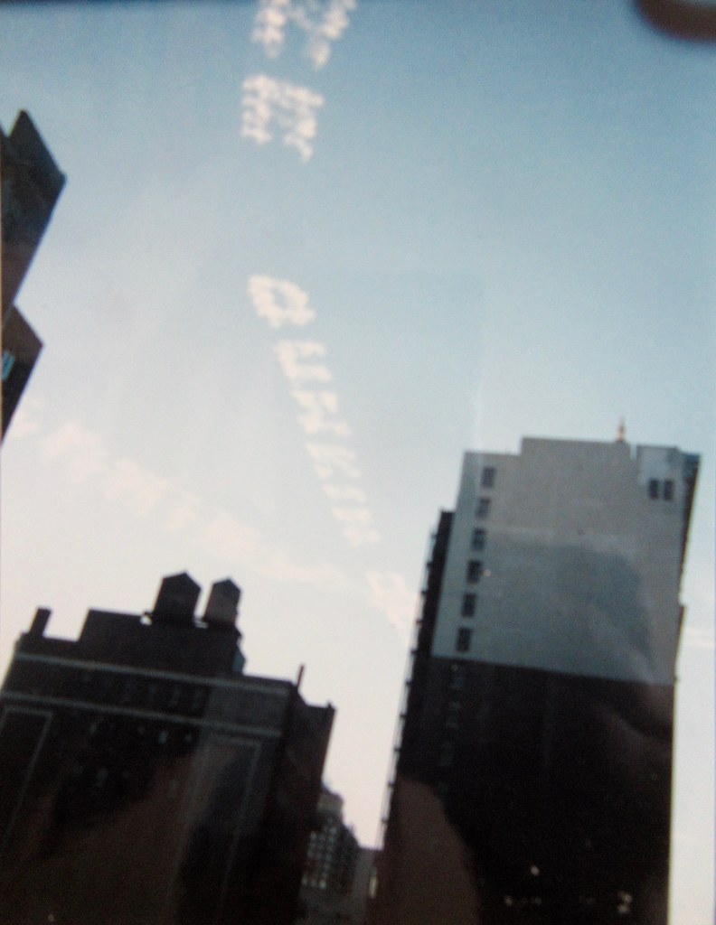 1990 Sky Writing View from the George Washington Hotel 7446