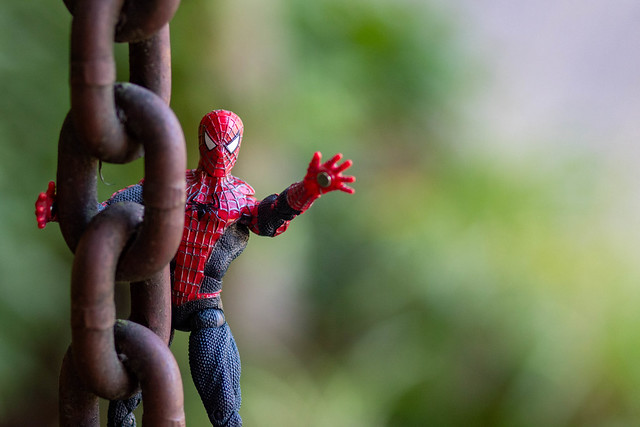 Spidey on a Chain at a Hospital