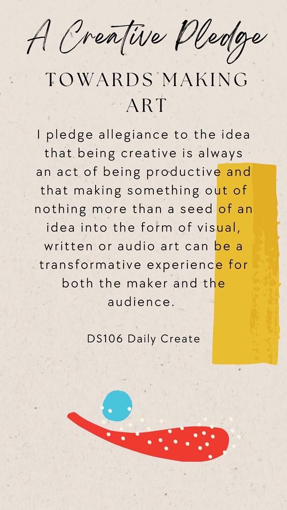 Daily Create Creative Pledge - 1
