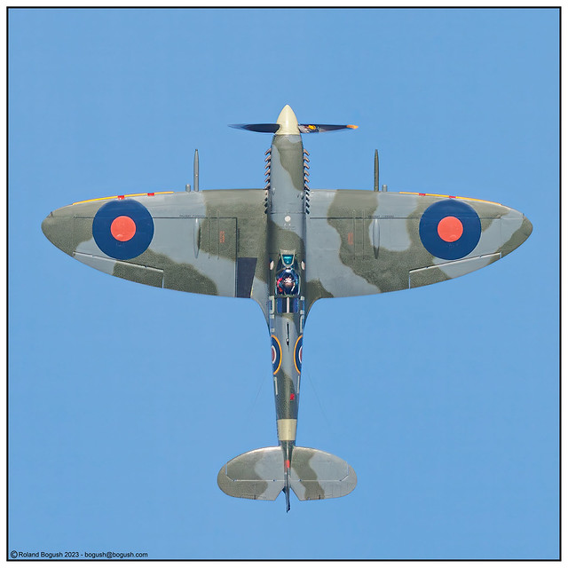 On the Up - Spitfire Mk Vc AR501 - Old Warden 3rd Sep 2023