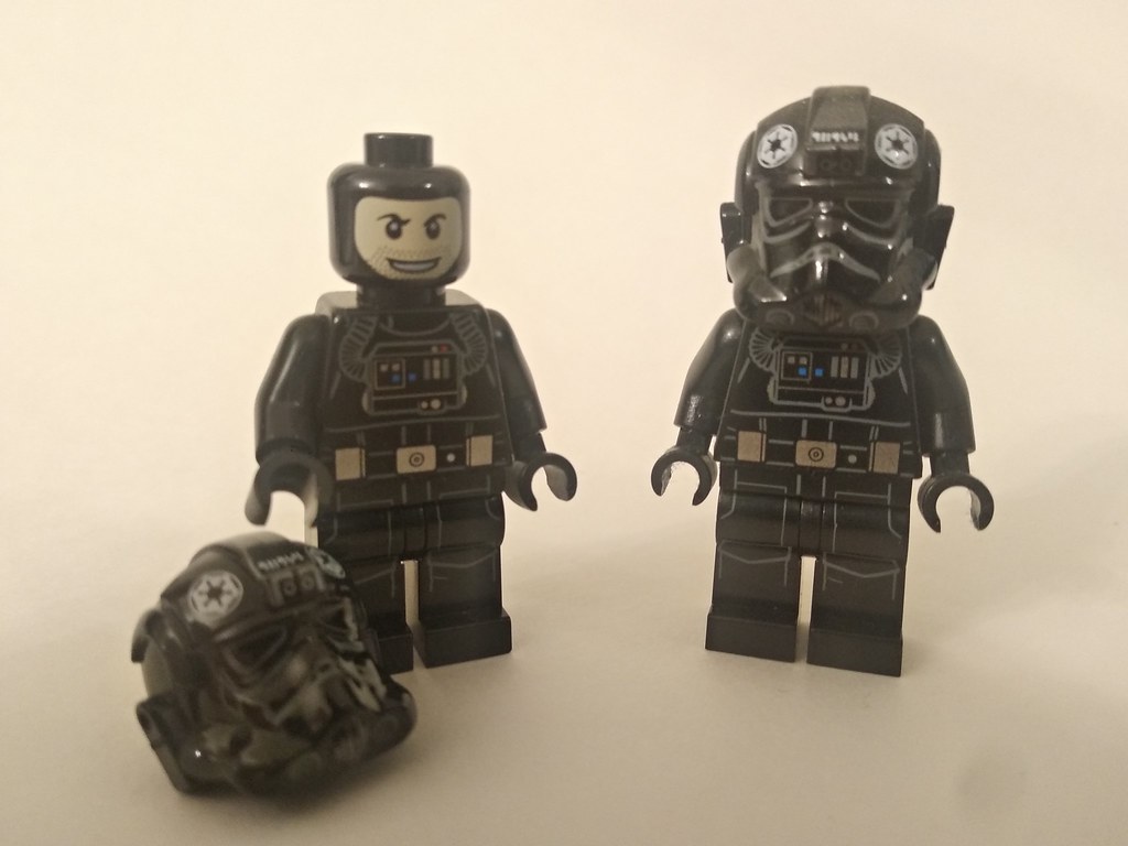 Custom Lego Star Wars minifigures - Imperial TIE fighter ace pilots