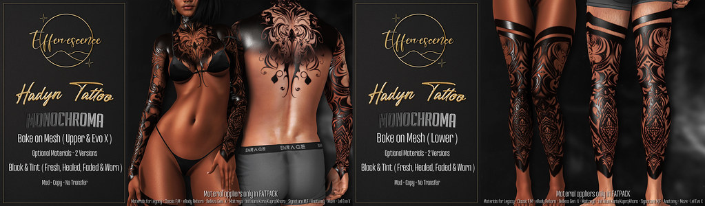 🔥GIVEAWAY🔥 Effervescence – Hadyn 3D Tattoo @Black Fair