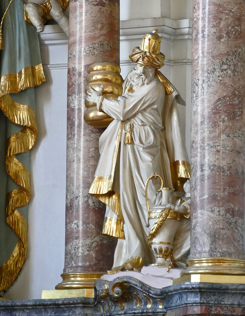 Mainz, Augustinerstraße, Augustinerkirche, Hochaltar, Detail eines jüdischen Hohepriester - Jewish High Priest