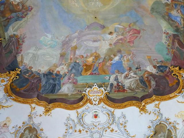 Mainz, Augustinerstraße, Augustinerkirche, Deckenfresko Patriarcha Religiosorum - Ceiling fresco
