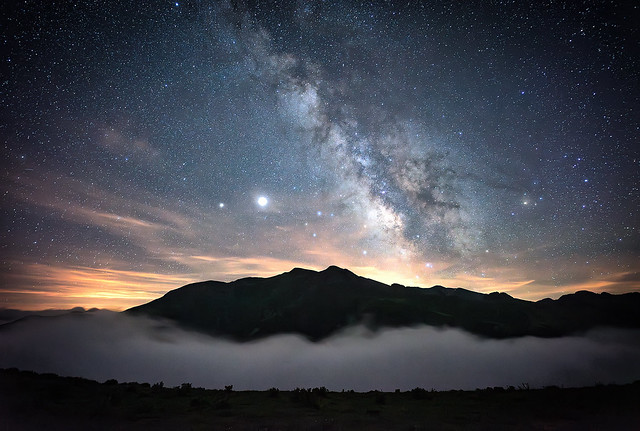 Above the clouds, under the stars