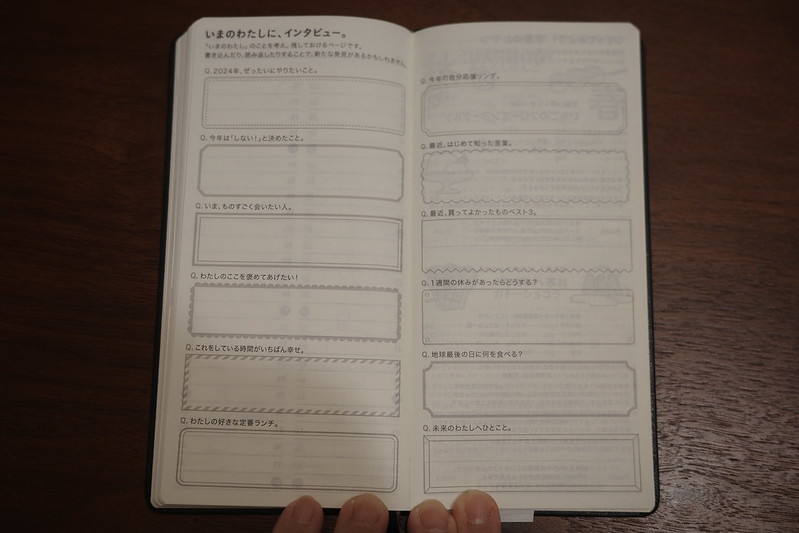 23Ricoh GRⅢxほぼ日手帳2024ファインクラシック クラシカルネイビー weeks 日本語 1月はじまり 本体いまのわたしにインタビュー