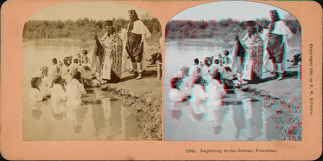 Baptizing in the Jordan,Palestine 1899