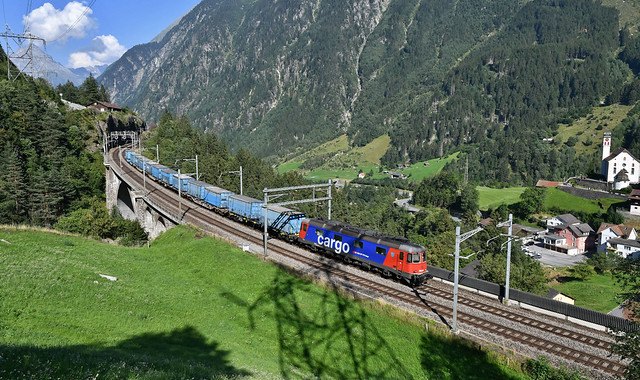 SBB Cargo_Gotthard Diversion_Wassen, Switzerland_210823_01