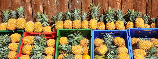 Etal d'ananas La Réunion_1563