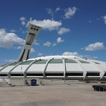 Montreal's Olympic Stadium from 1976 Summer Olympics in Montreal, Canada 