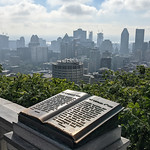 View at the Kondiaronk Belvedere in Montreal in Montreal, Canada 